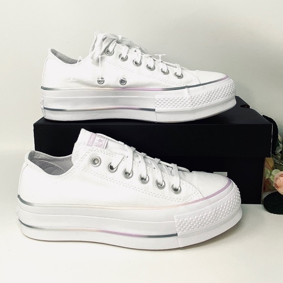 Converse Ctas Lift Low Top Canvas White Women’s - Picture 6 of 10